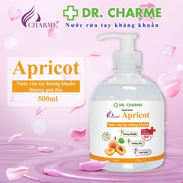 Nước Rửa Tay Charme Apricot 500ml