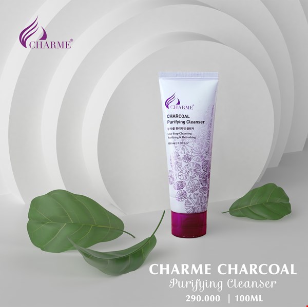 Sữa rửa mặt than hoạt tính Charme Charcoal Purifying Cleanser